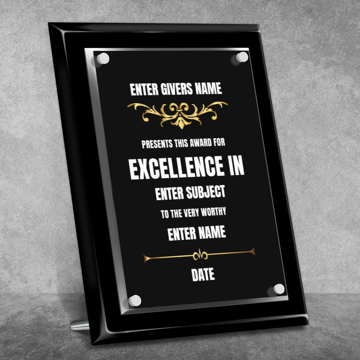 9" x 12" Excellence Award 4