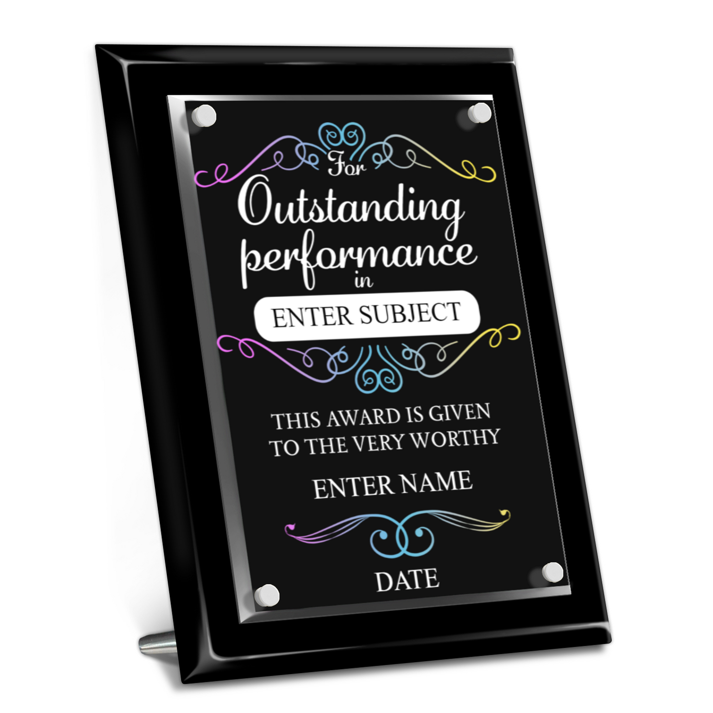 9" x 12" Outstanding Performance Award 1