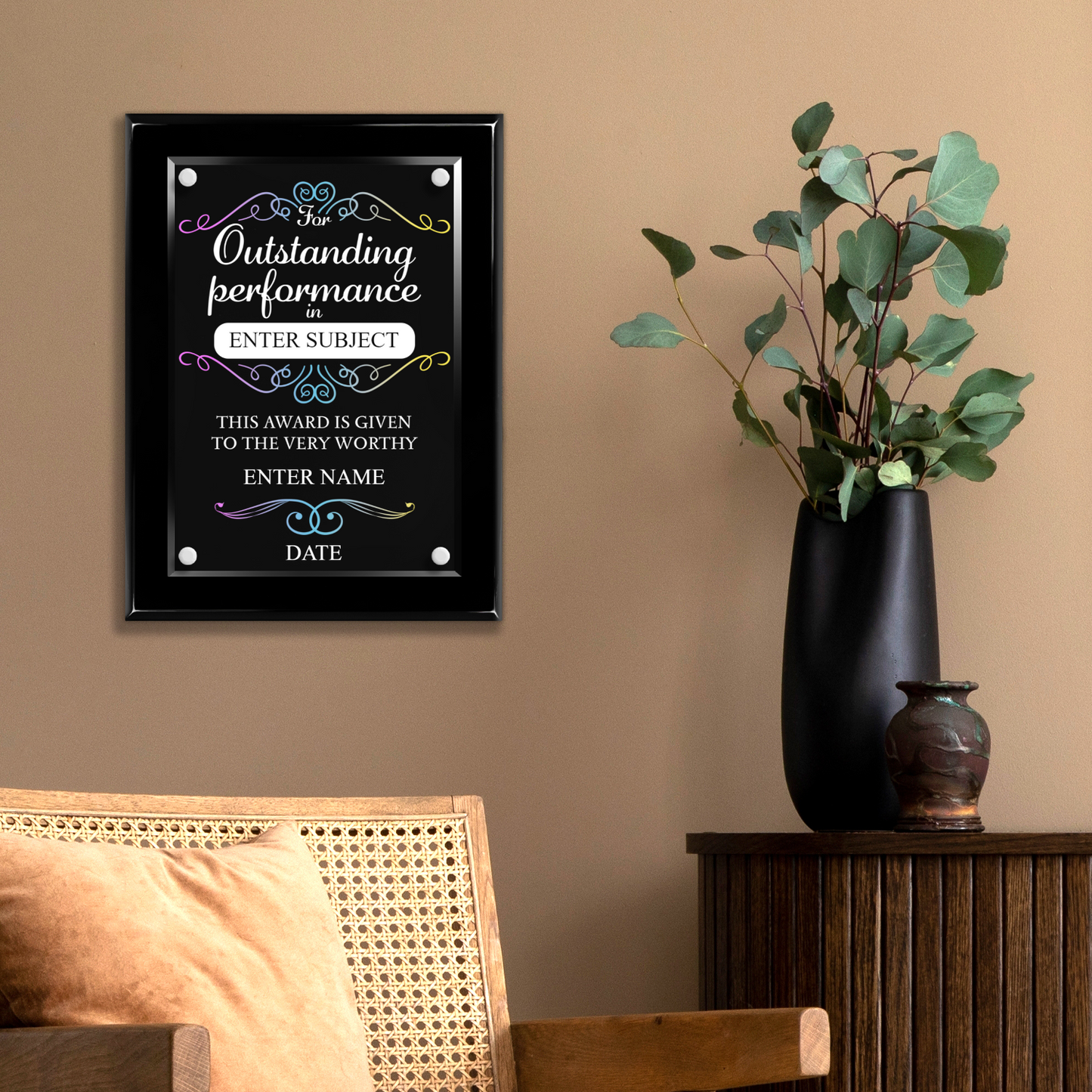 9" x 12" Outstanding Performance Award 1