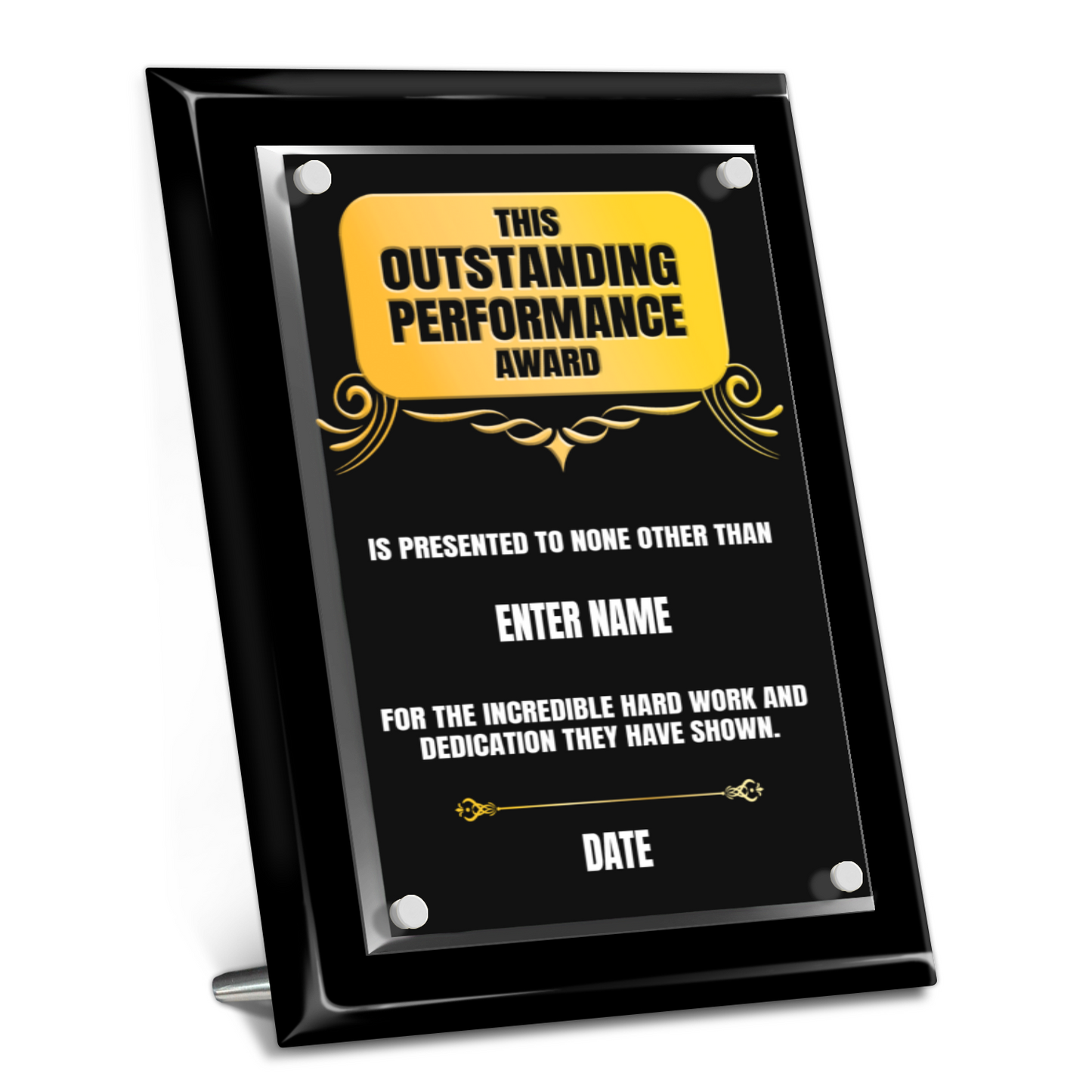 9" x 12" Outstanding Performance Award 3