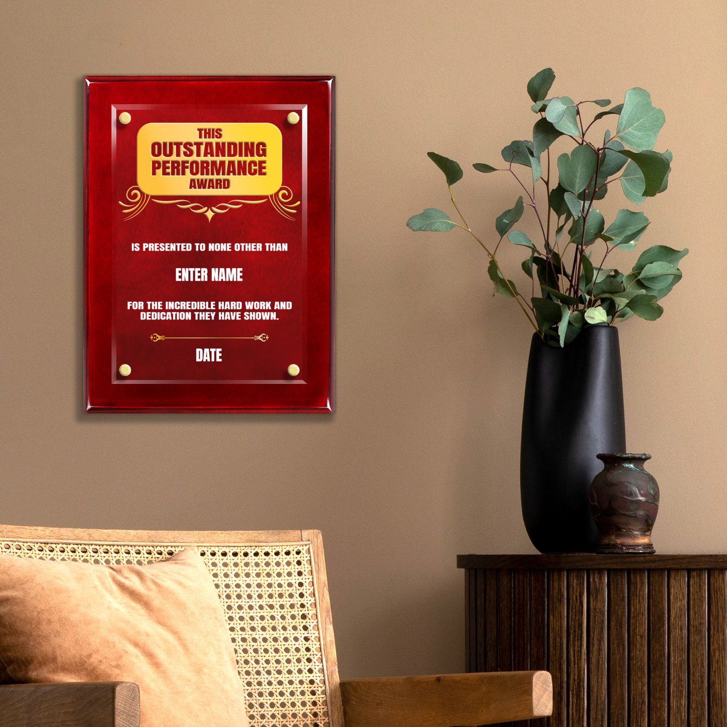 9" x 12" Outstanding Performance Award 3
