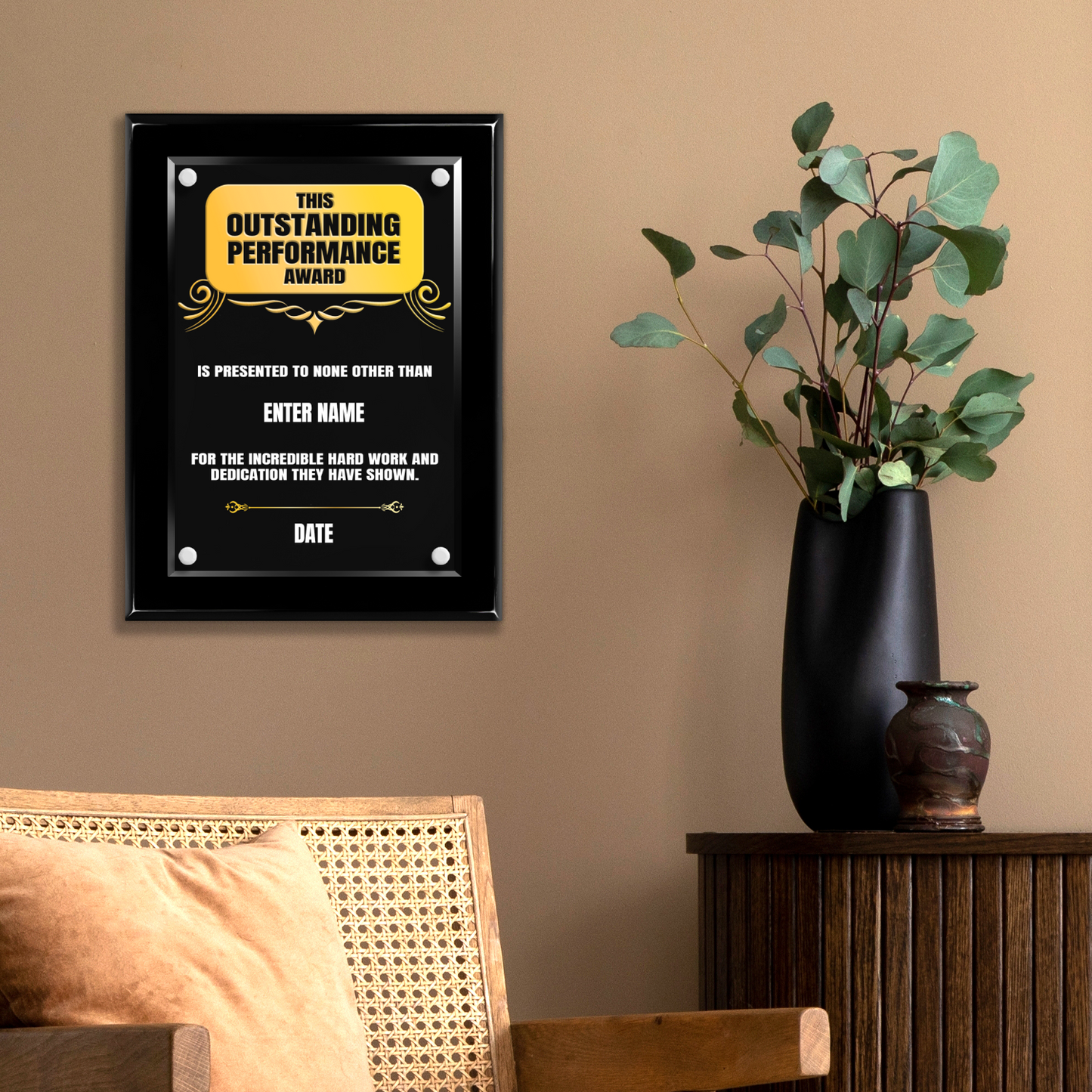 9" x 12" Outstanding Performance Award 3