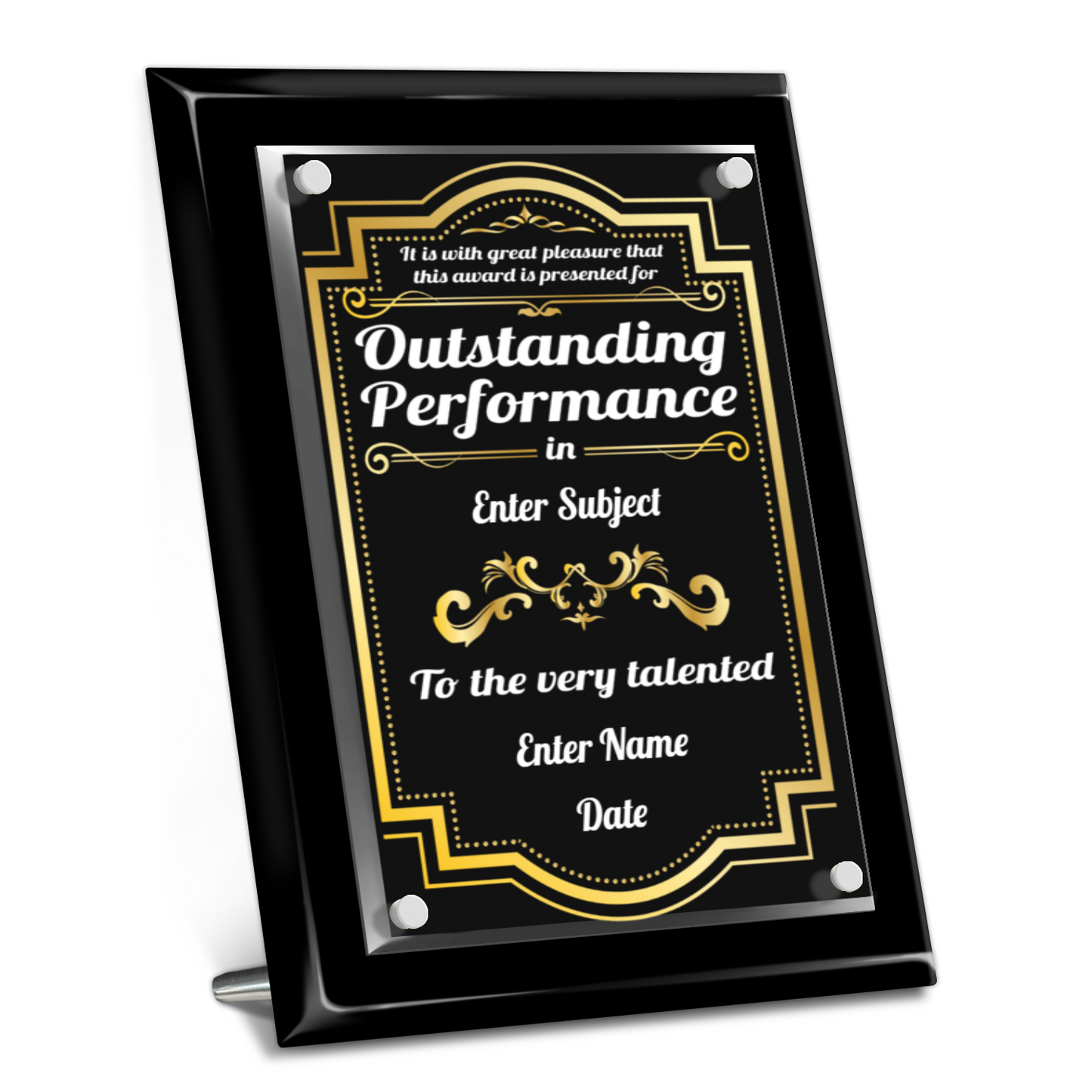 9" x 12" Outstanding Performance Award 4