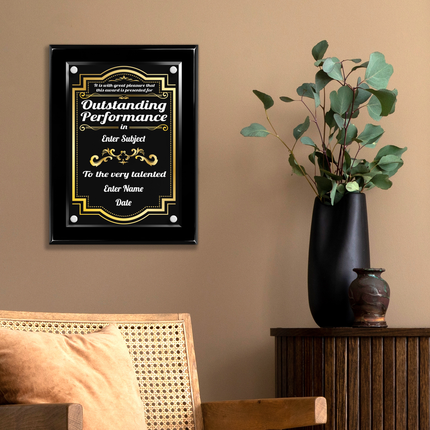 9" x 12" Outstanding Performance Award 4