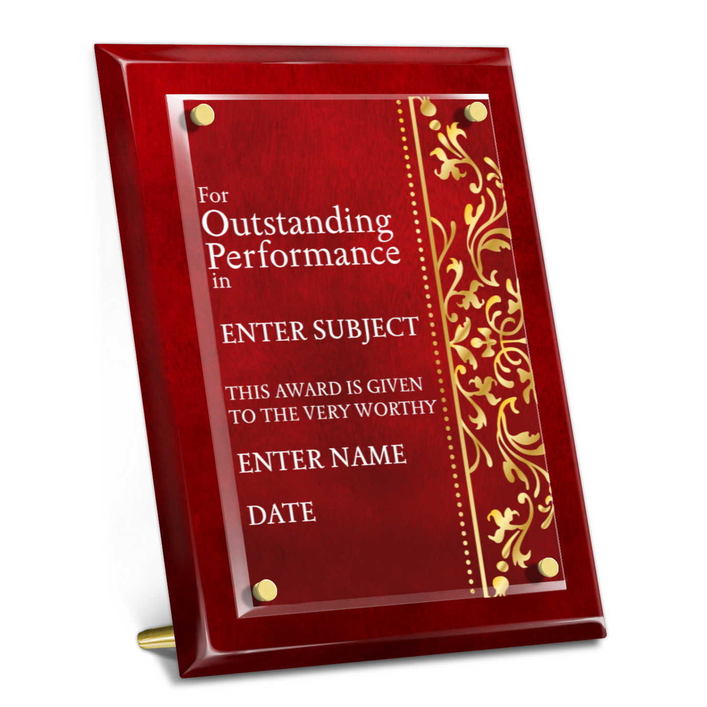 9" x 12" Outstanding Performance Award 2