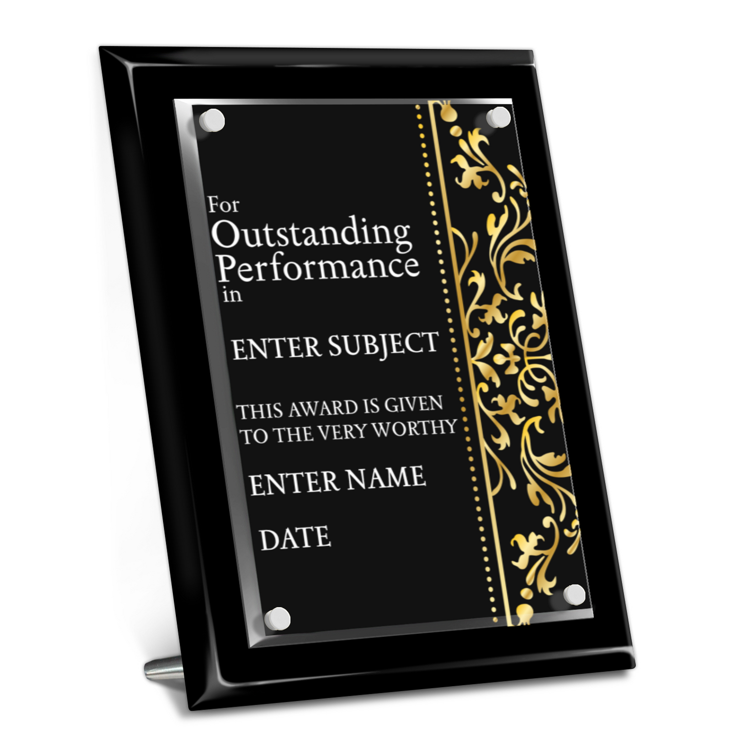 9" x 12" Outstanding Performance Award 2