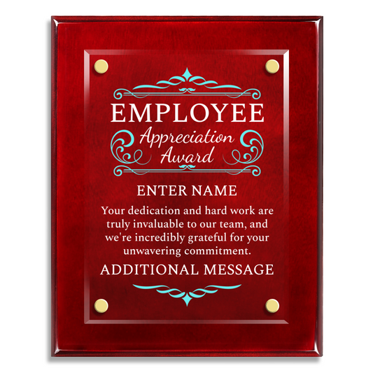 8" x 10" Employee Appreciation Award