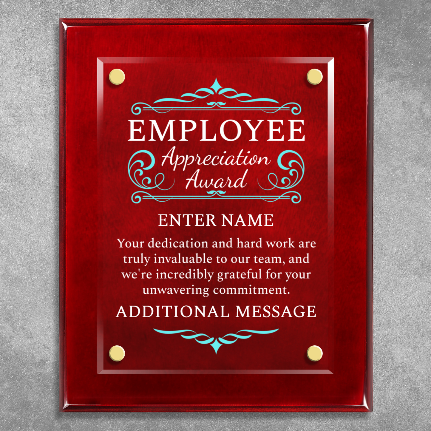 8" x 10" Employee Appreciation Award