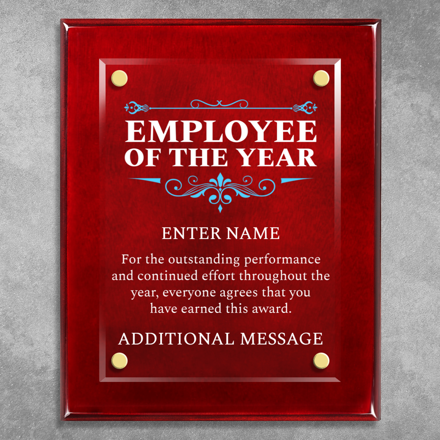8" x 10" Employee Of The Year Award