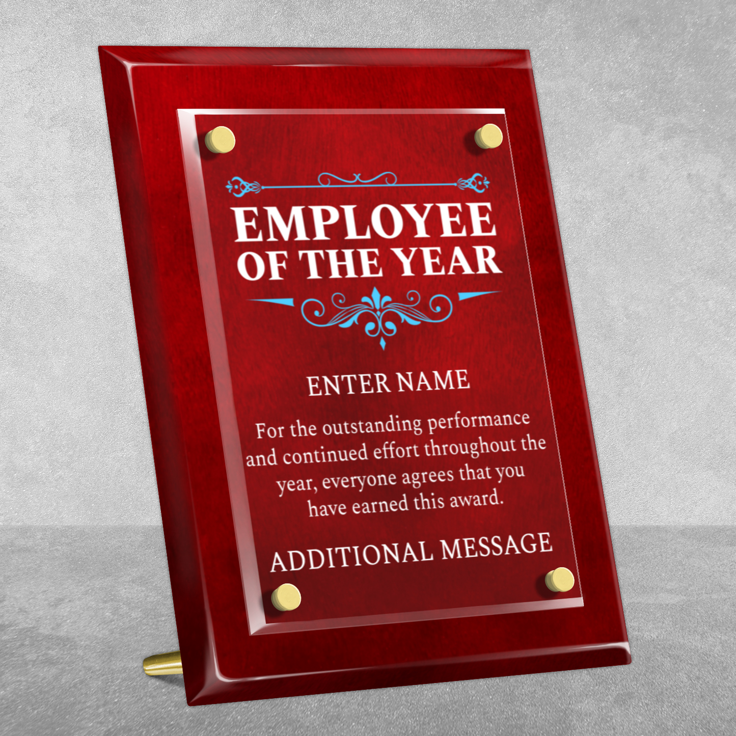 8" x 10" Employee Of The Year Award
