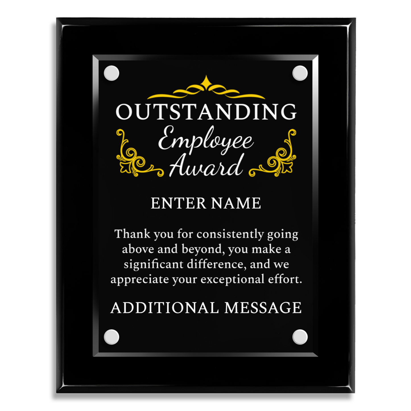 8" x 10" Outstanding Employee Award