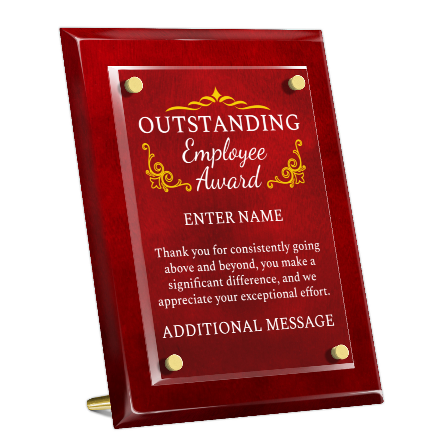 8" x 10" Outstanding Employee Award