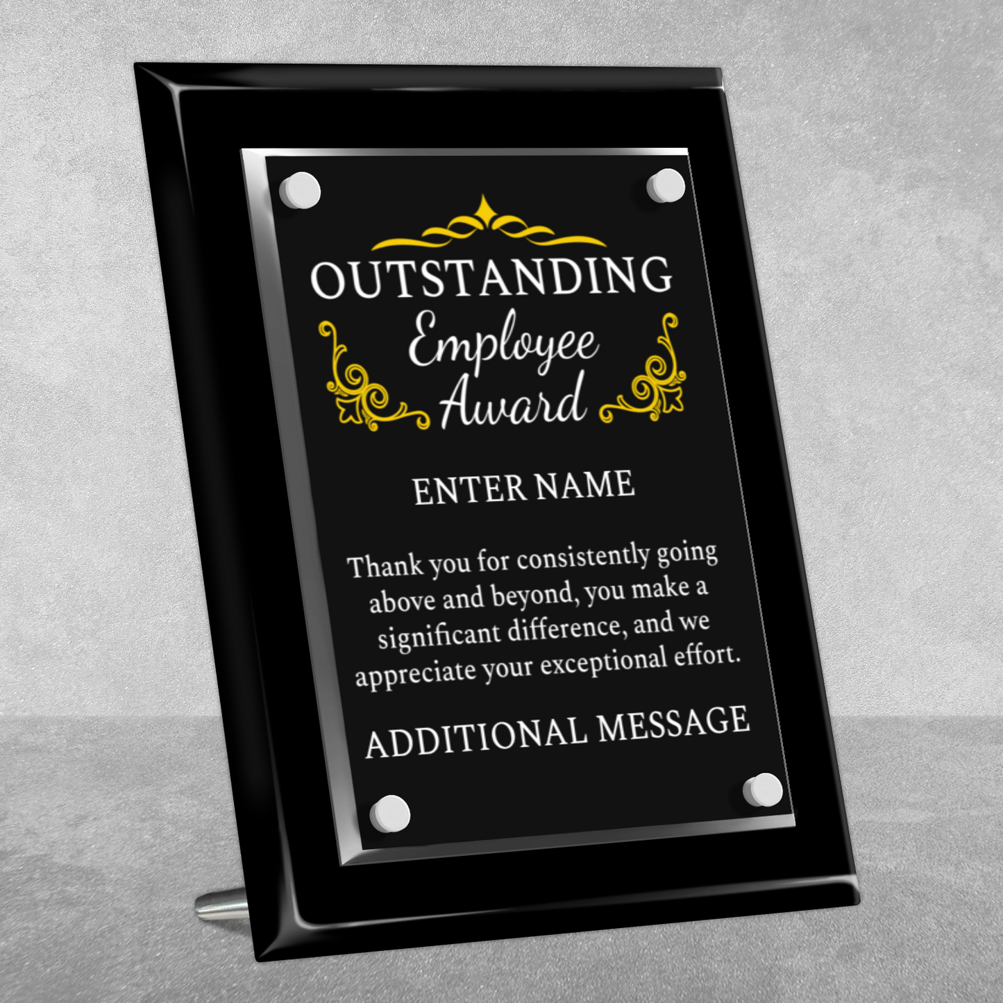 8" x 10" Outstanding Employee Award