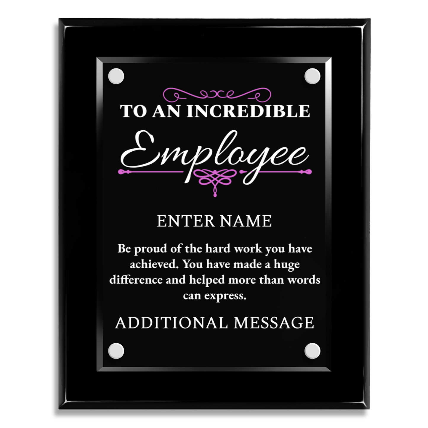 8" x 10" Incredible Employee Award