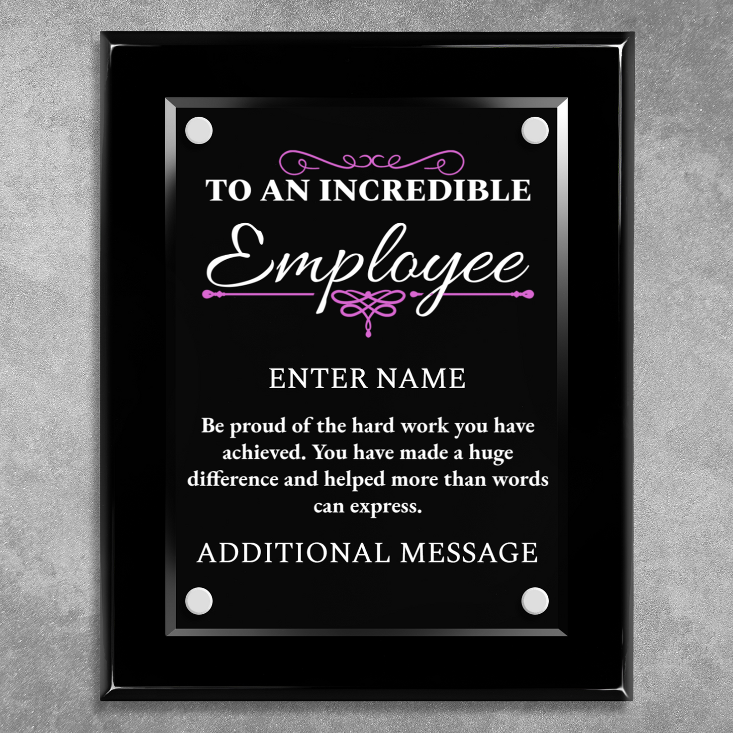 8" x 10" Incredible Employee Award