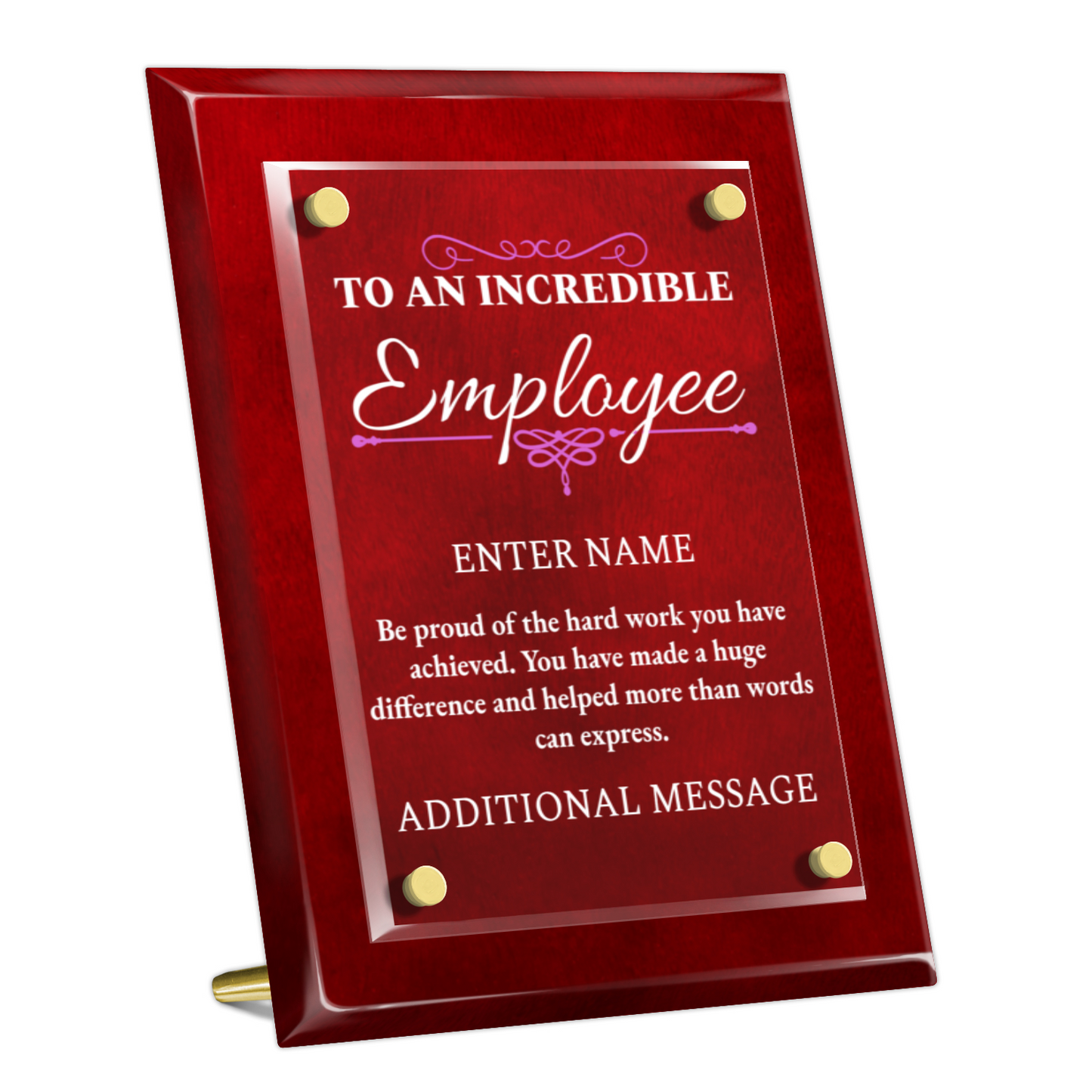 8" x 10" Incredible Employee Award