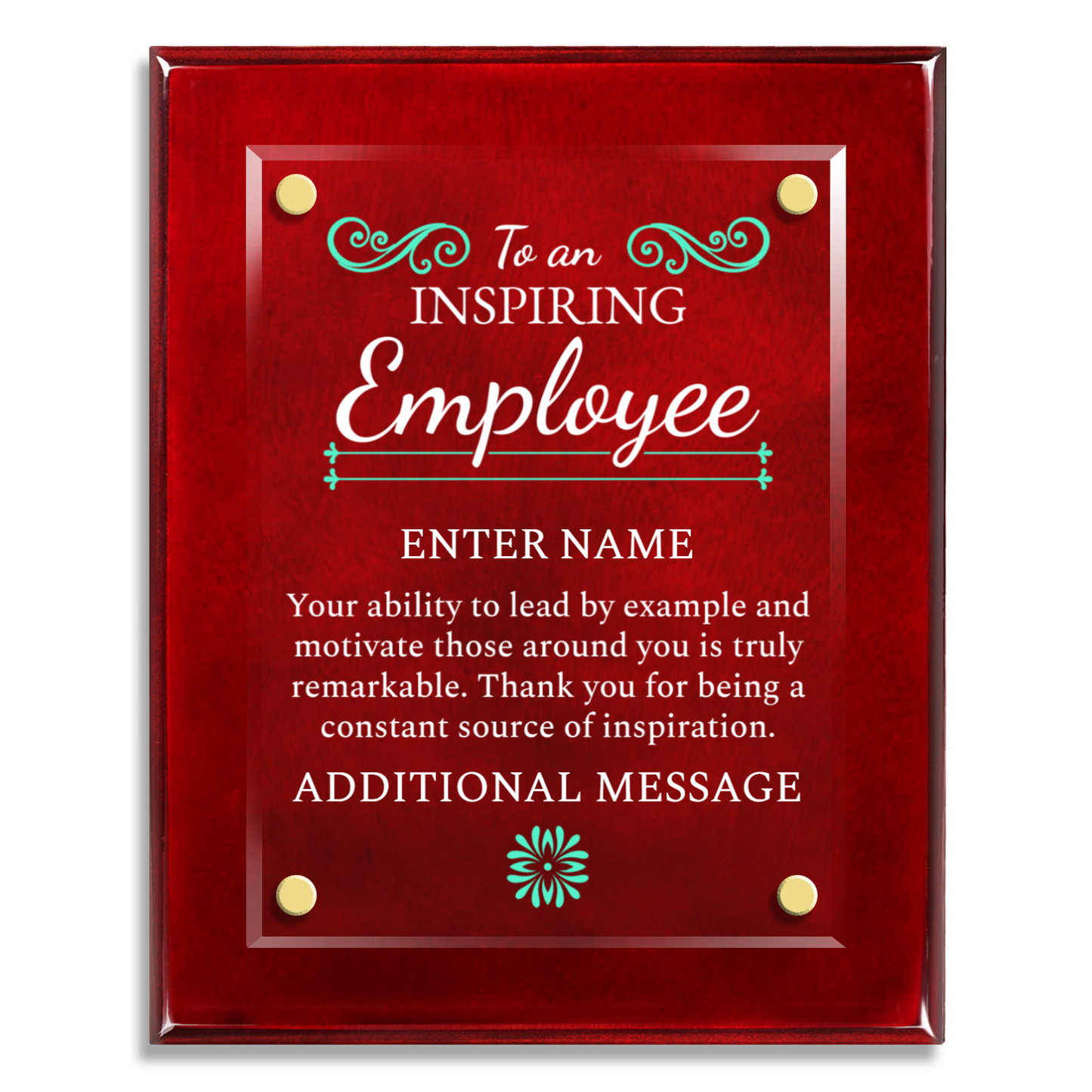 8" x 10" Inspiring Employee Award