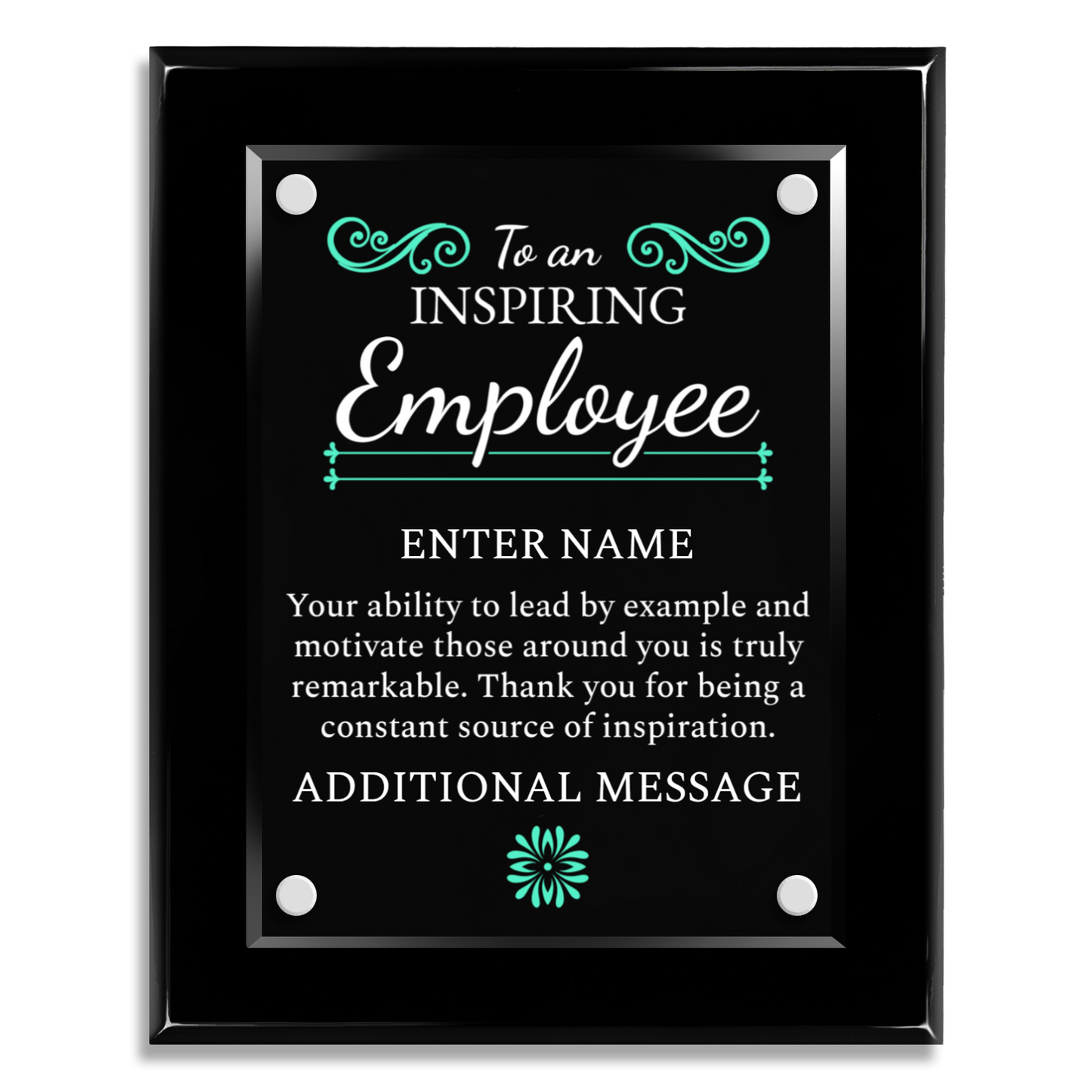8" x 10" Inspiring Employee Award