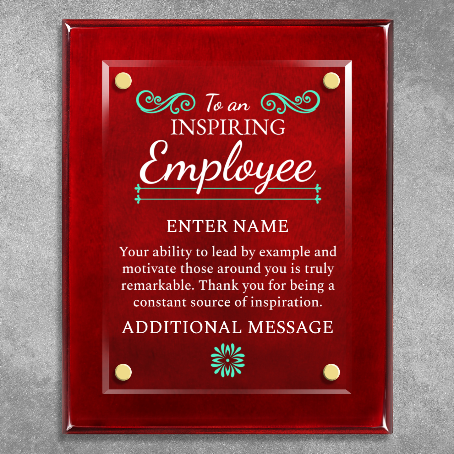 8" x 10" Inspiring Employee Award