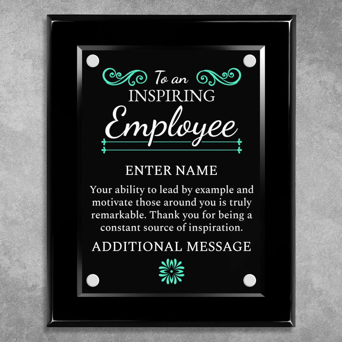 8" x 10" Inspiring Employee Award