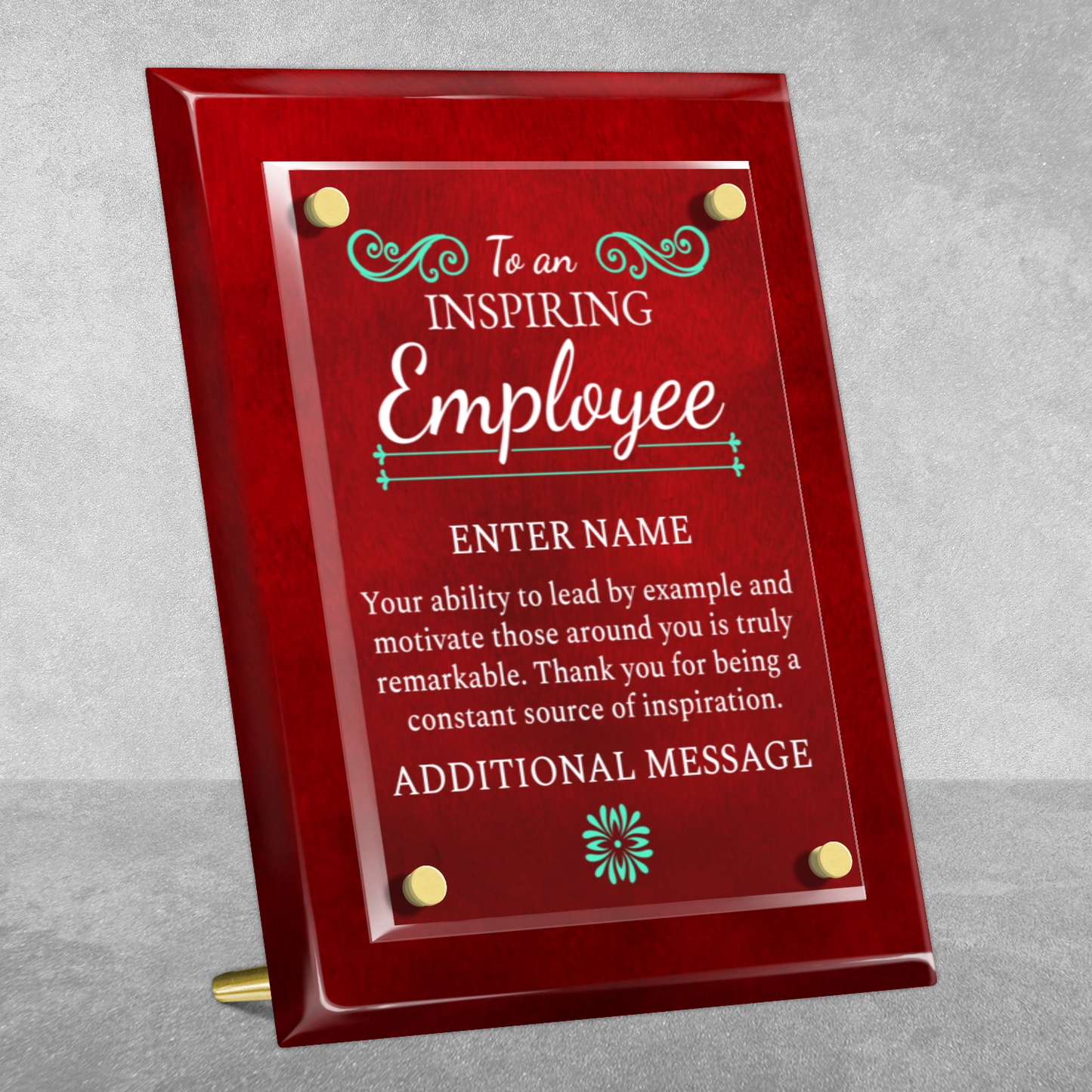 8" x 10" Inspiring Employee Award