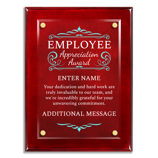 9" x 12" Employee Appreciation Award