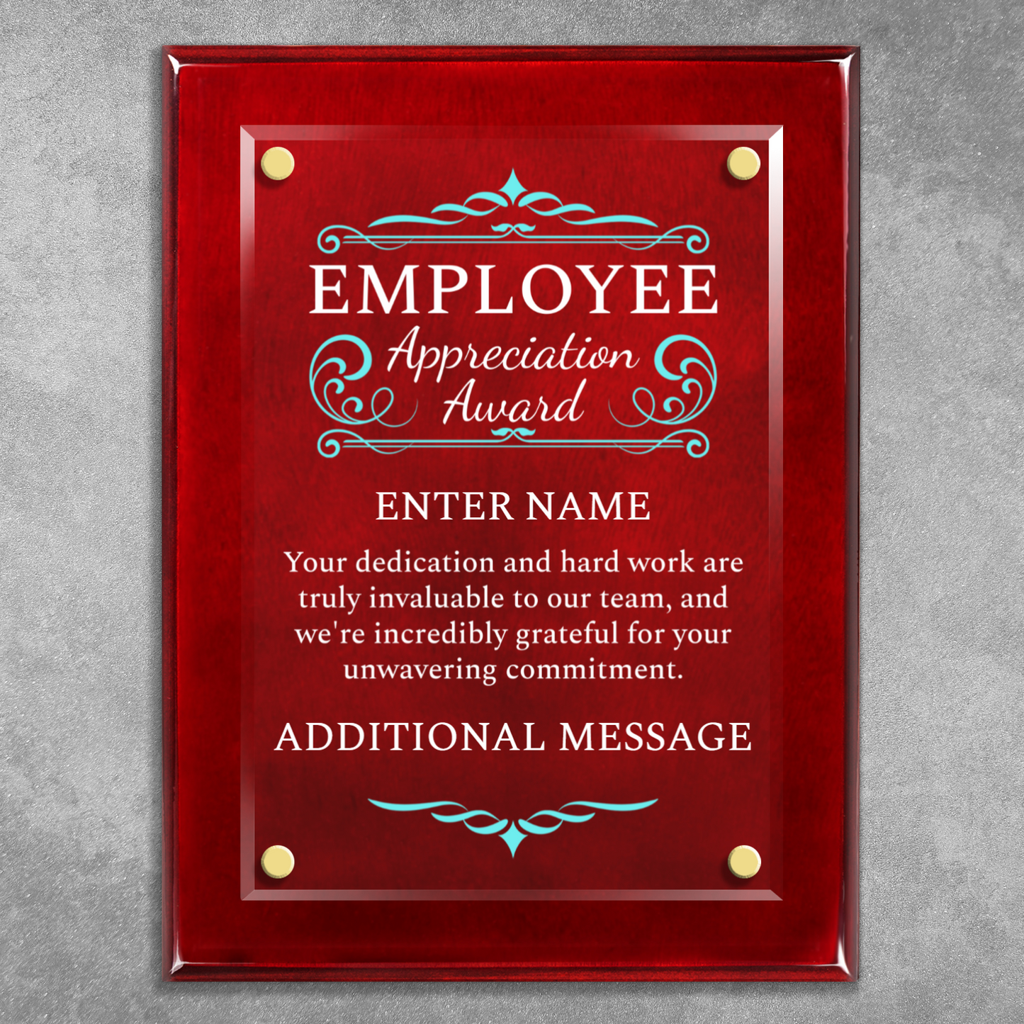 9" x 12" Employee Appreciation Award