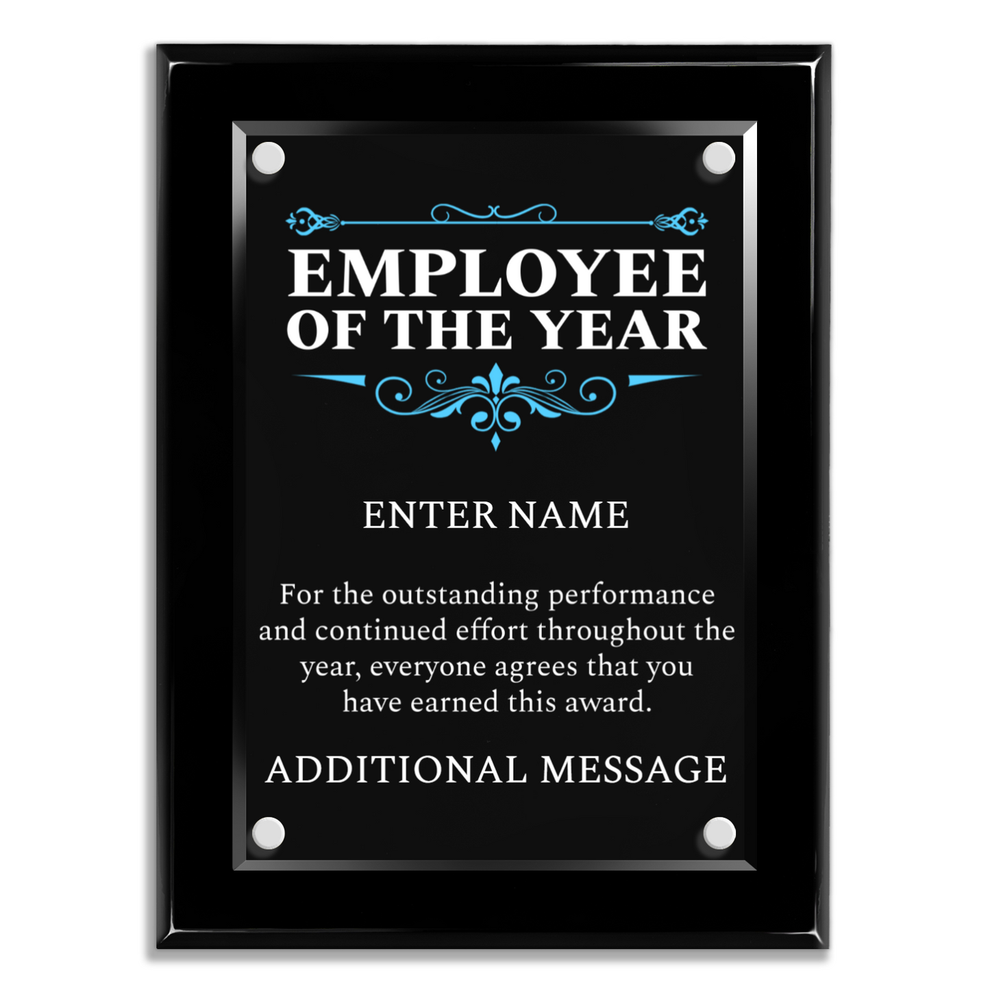 9" x 12" Employee Of The Year Award