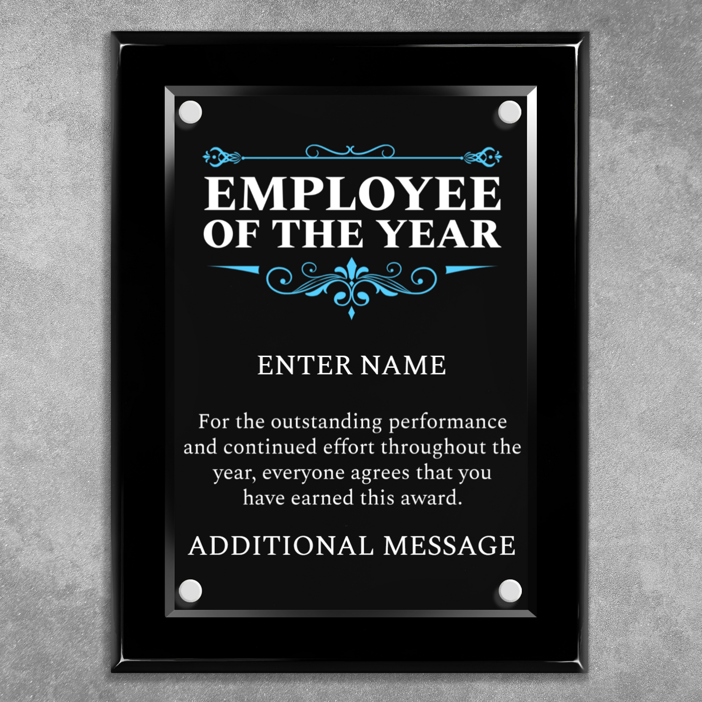 9" x 12" Employee Of The Year Award