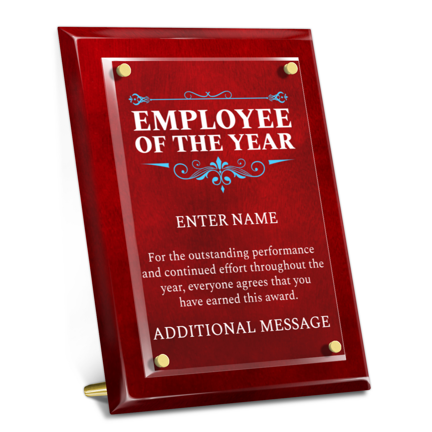9" x 12" Employee Of The Year Award