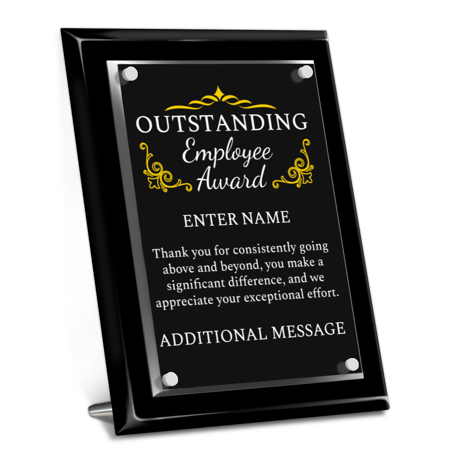 9" x 12" Outstanding Employee Award
