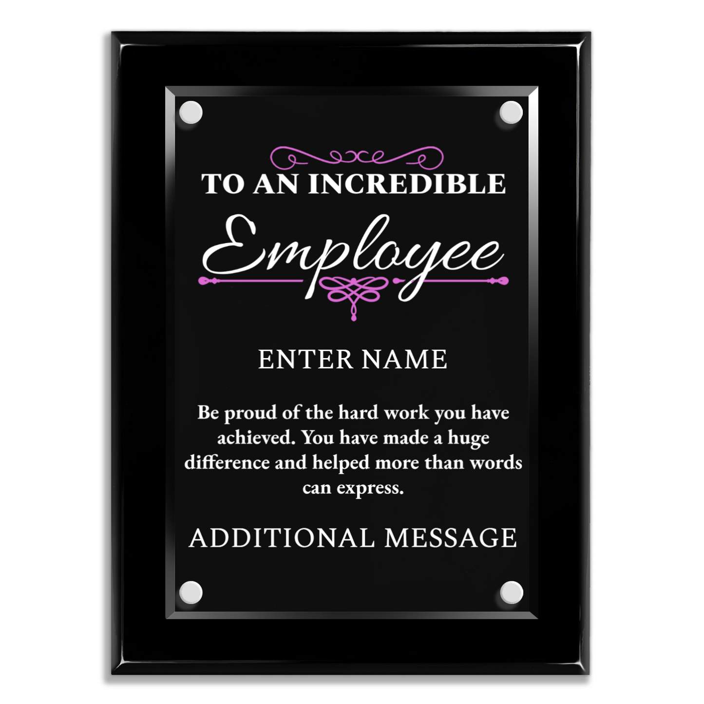9" x 12" Incredible Employee Award