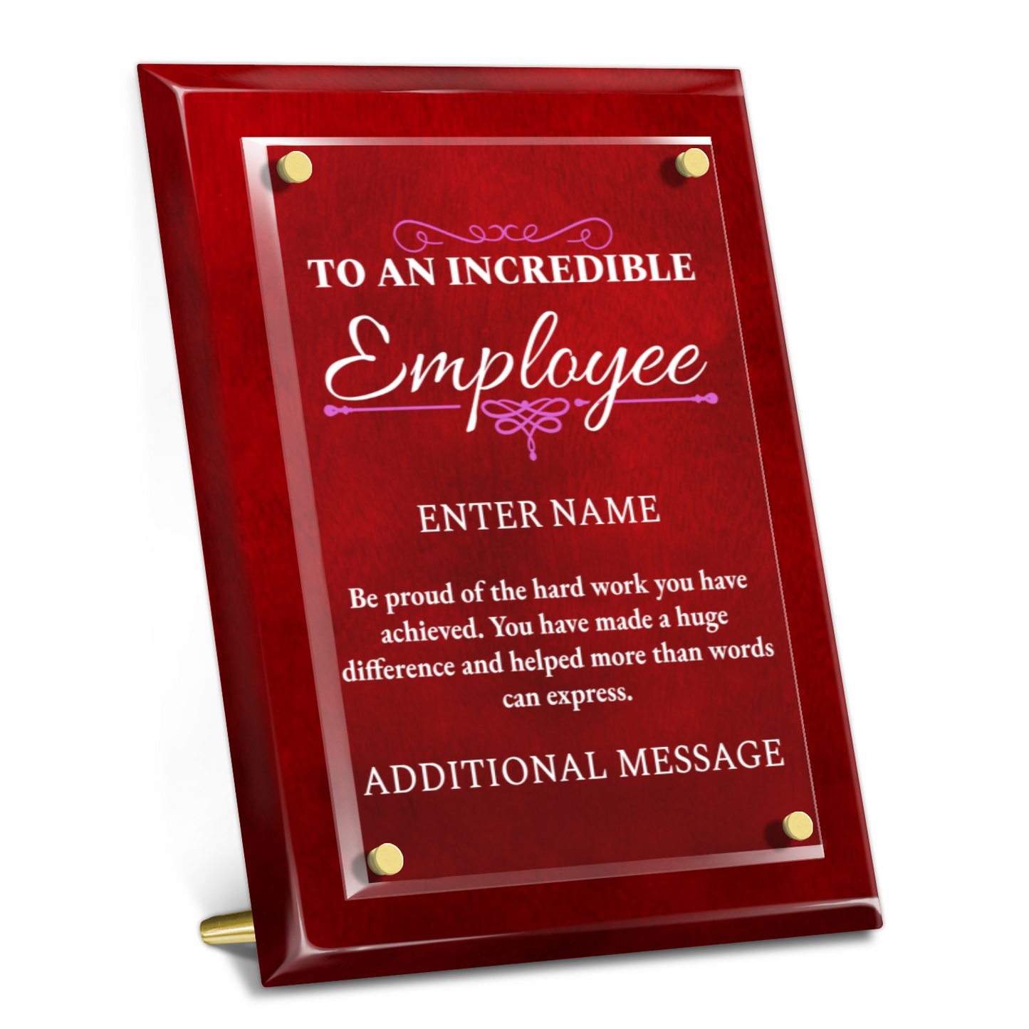 9" x 12" Incredible Employee Award