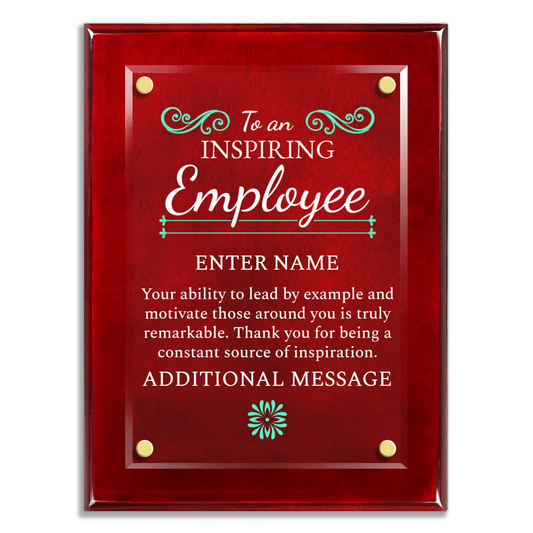 9" x 12" Inspiring Employee Award