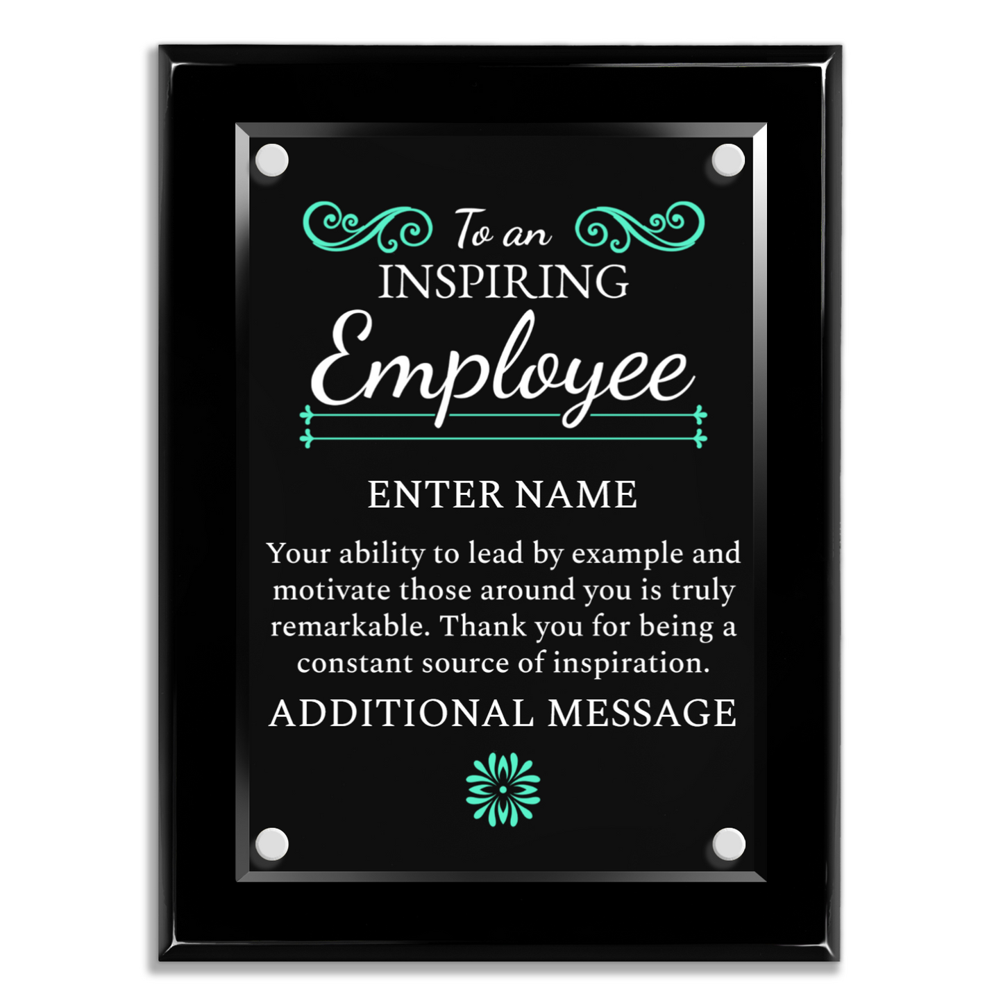 9" x 12" Inspiring Employee Award