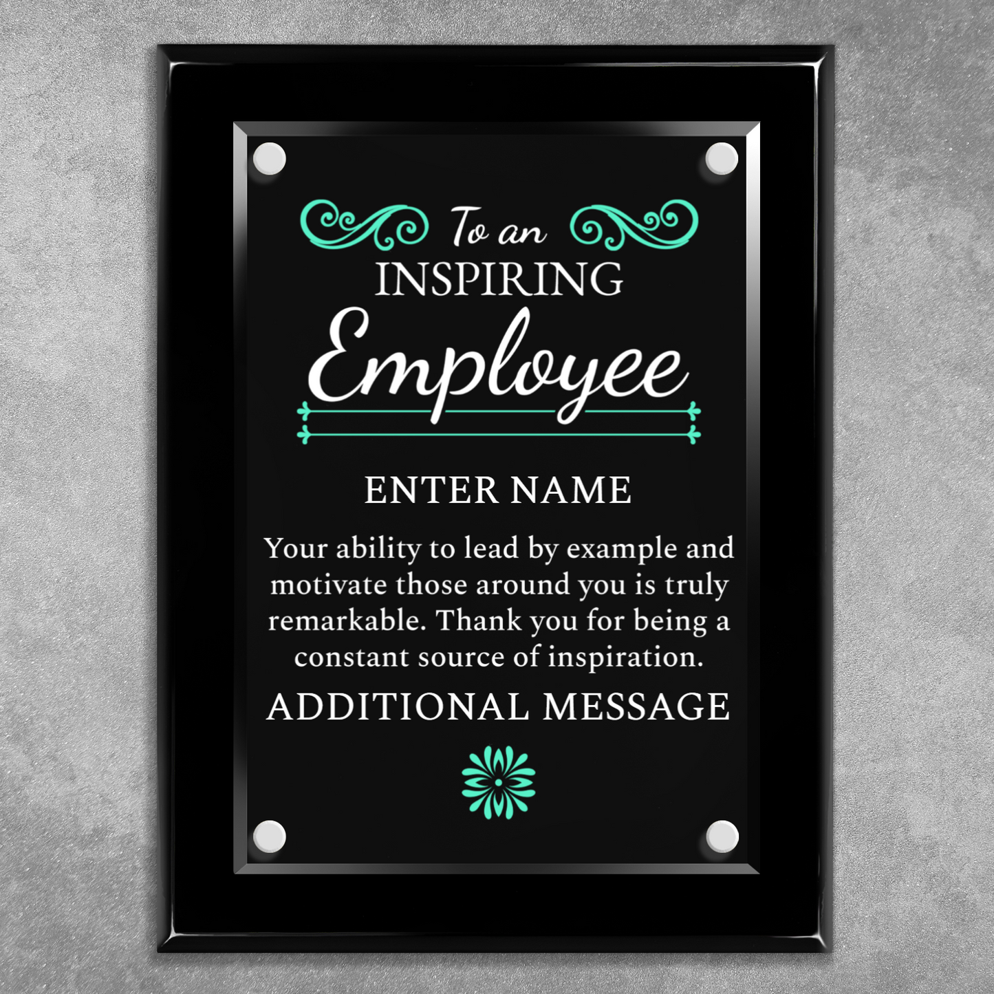 9" x 12" Inspiring Employee Award