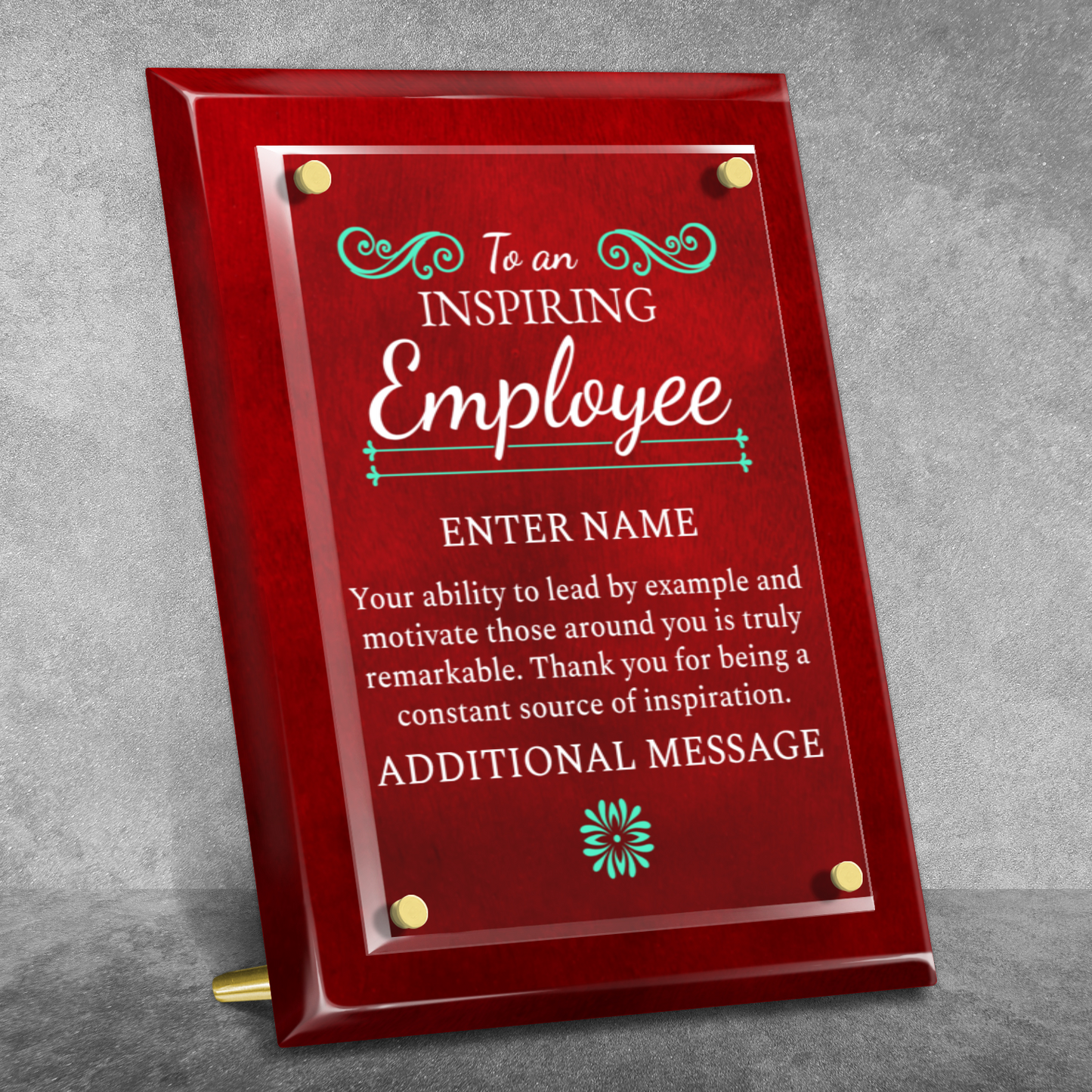 9" x 12" Inspiring Employee Award