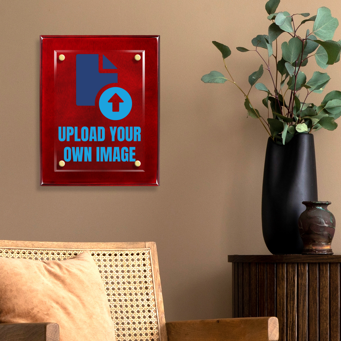 8" x 10" Personalized Upload Your Own Image Photo Plaque