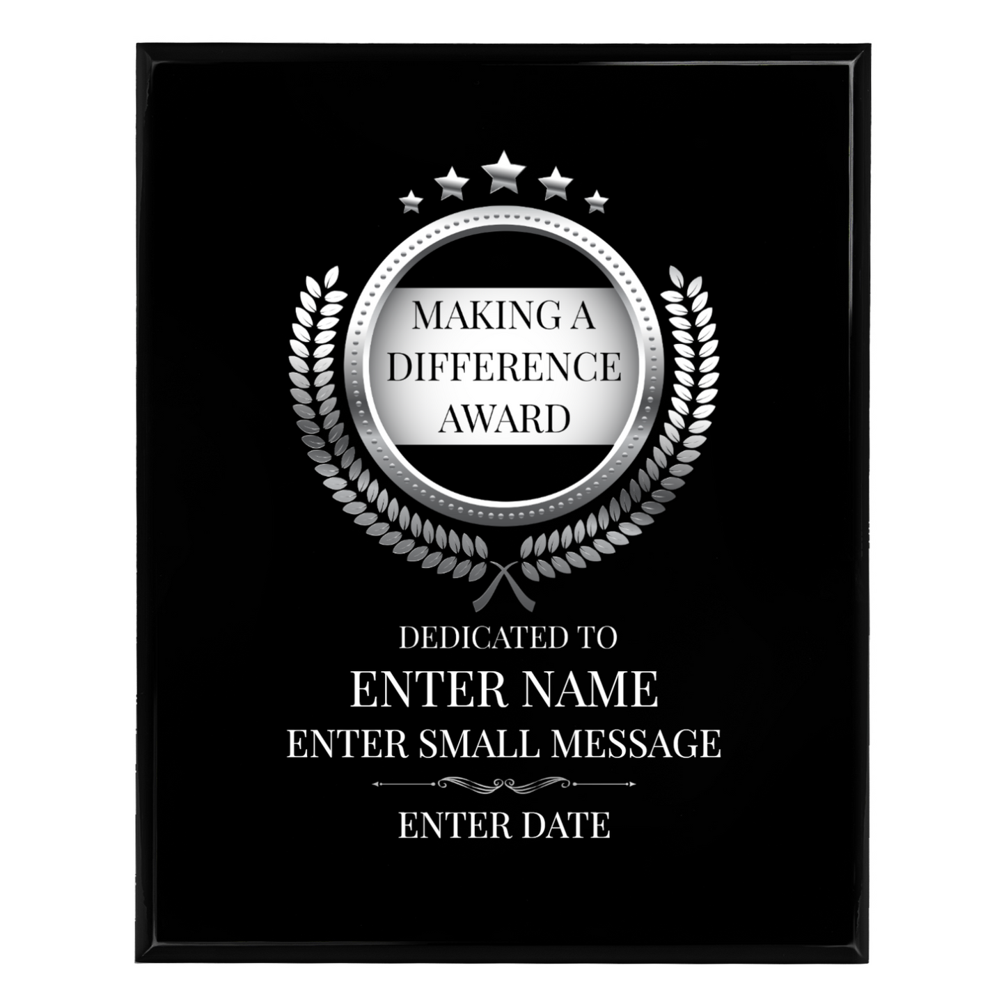 Making A Difference 8" x 10" UV Printed Luxury Award 02