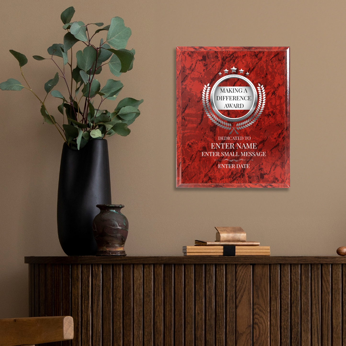 Making A Difference 8" x 10" UV Printed Luxury Award 02