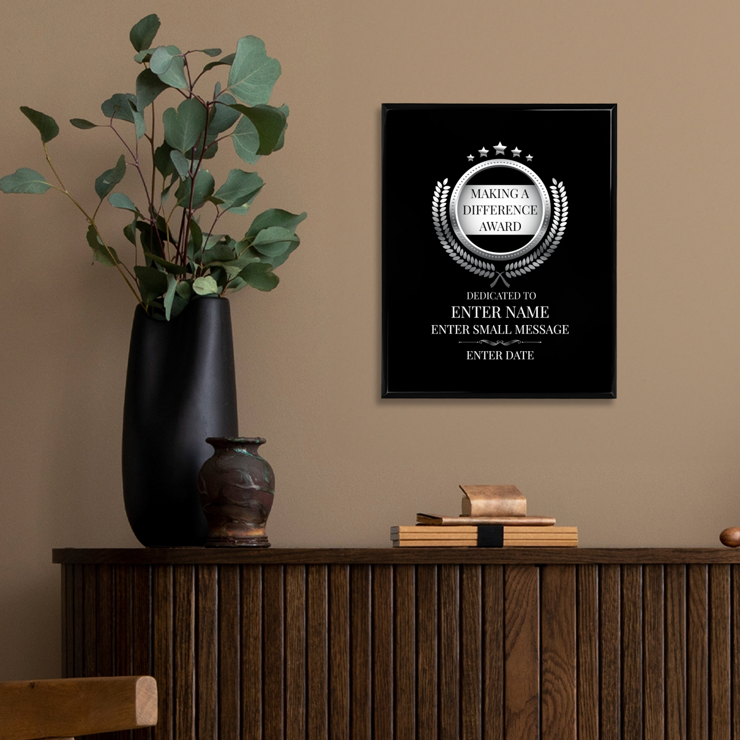Making A Difference 8" x 10" UV Printed Luxury Award 02