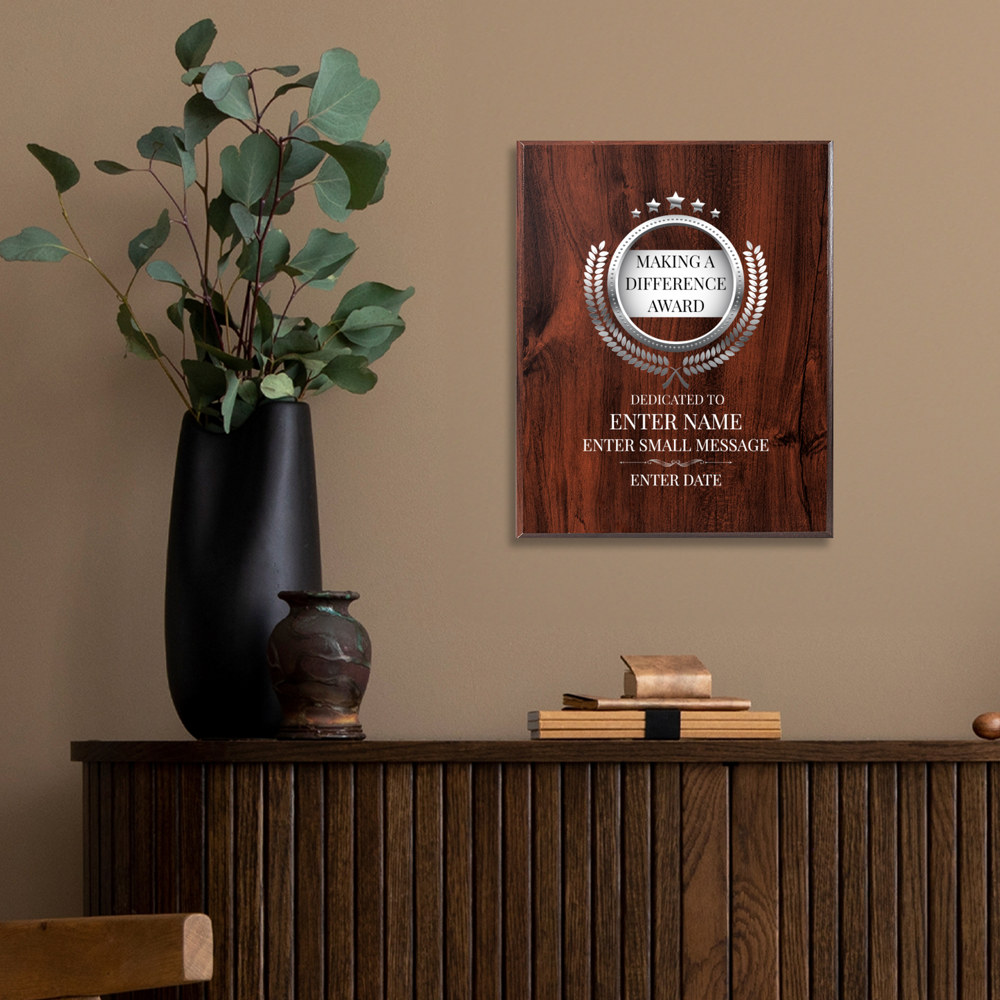 Making A Difference 8" x 10" UV Printed Luxury Award 02