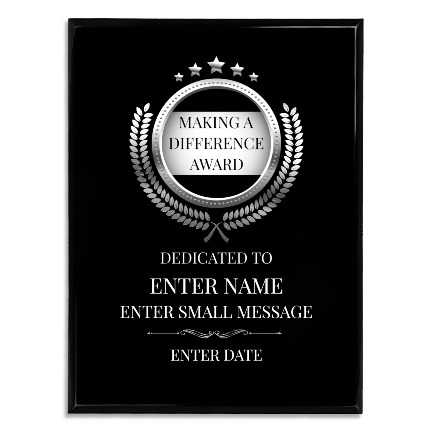 Making A Difference 9" x 12" UV Printed Luxury Award 02