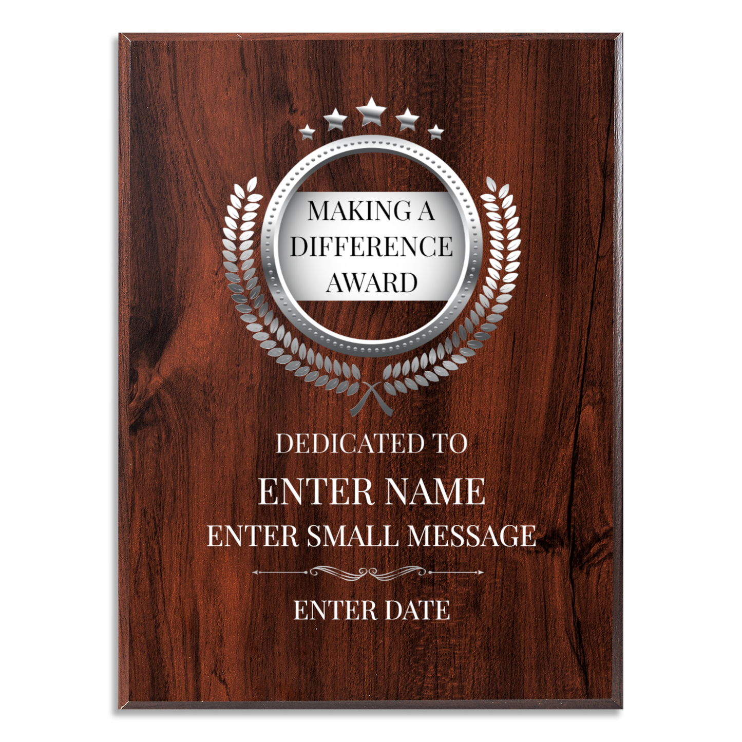 Making A Difference 9" x 12" UV Printed Luxury Award 02