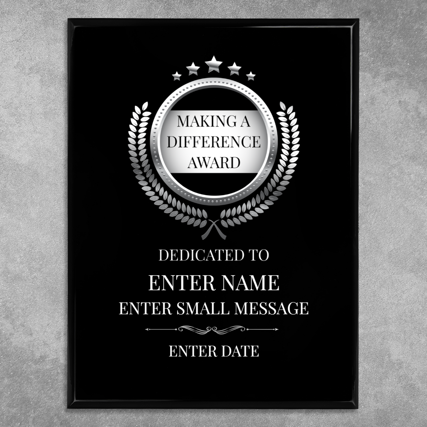 Making A Difference 9" x 12" UV Printed Luxury Award 02