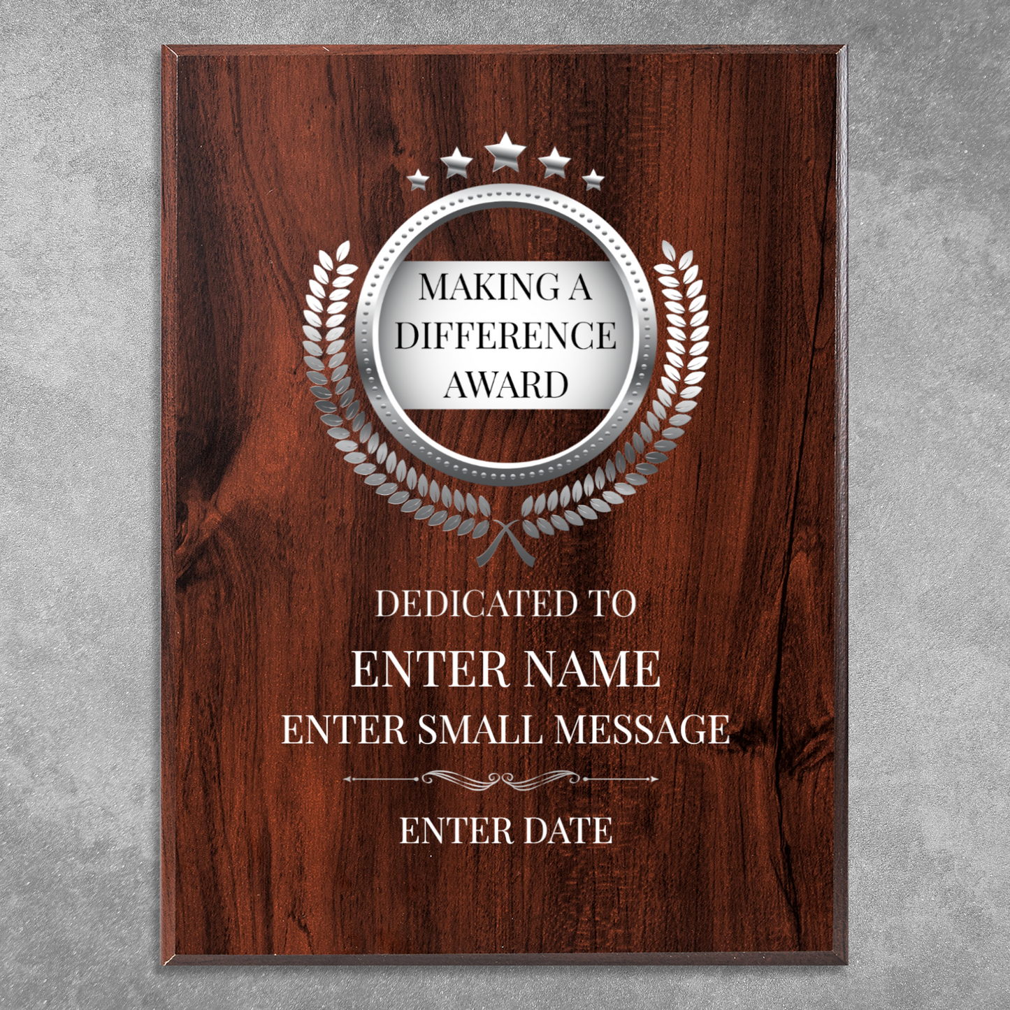 Making A Difference 9" x 12" UV Printed Luxury Award 02