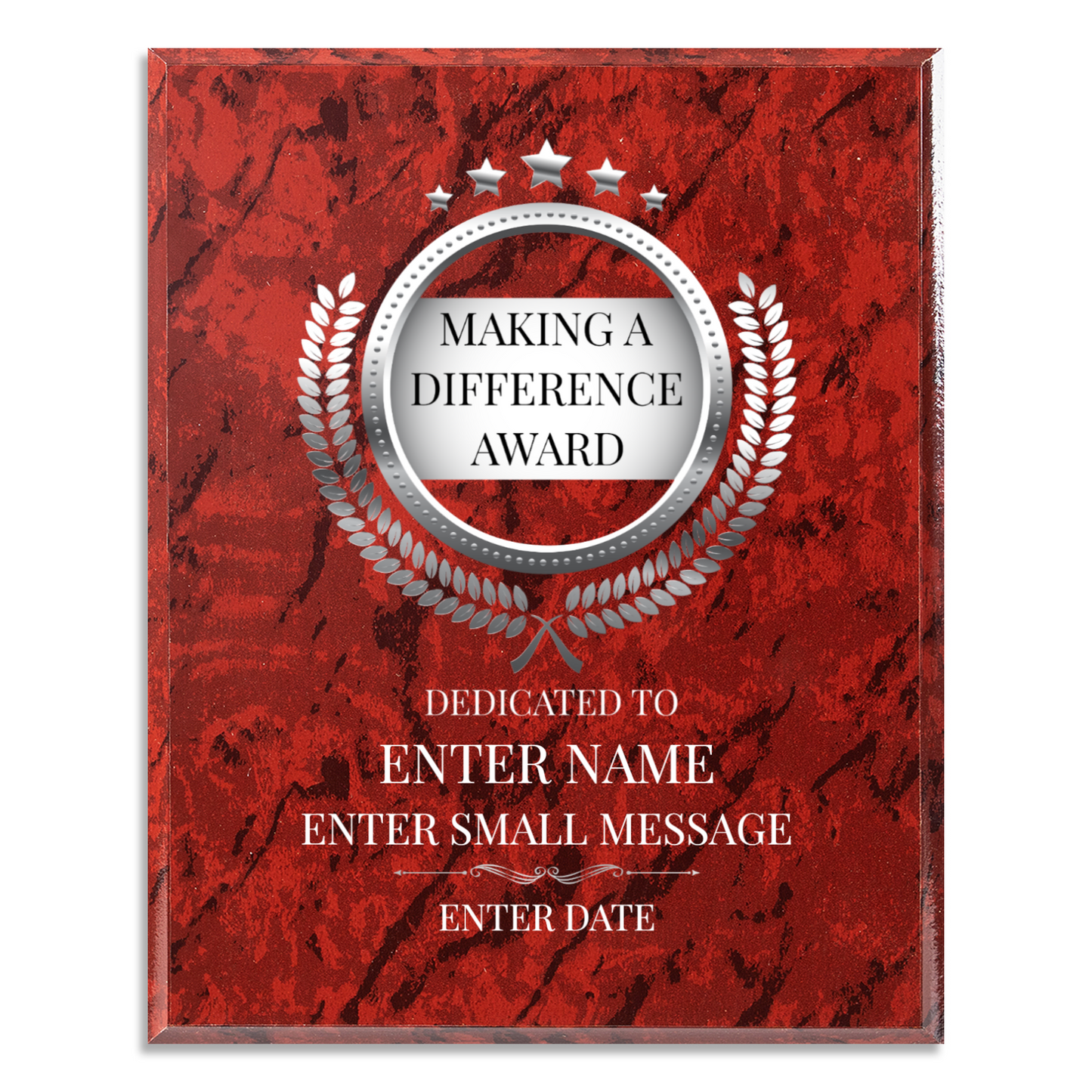 Making A Difference 10.5" x 13" UV Printed Luxury Award 02