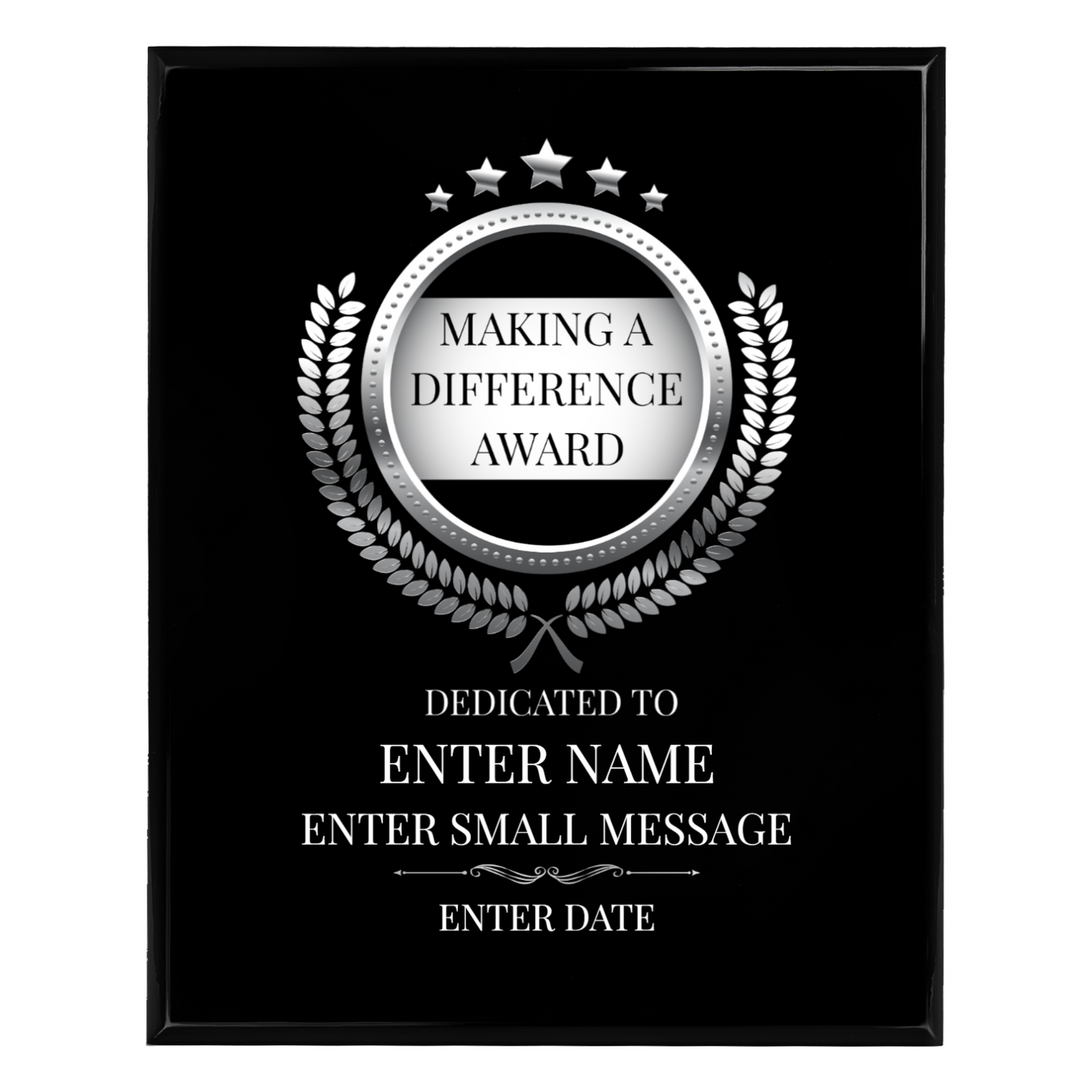 Making A Difference 10.5" x 13" UV Printed Luxury Award 02