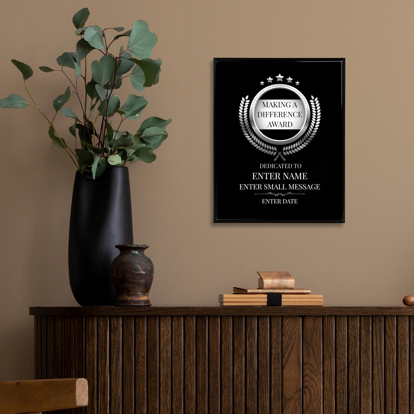 Making A Difference 10.5" x 13" UV Printed Luxury Award 02