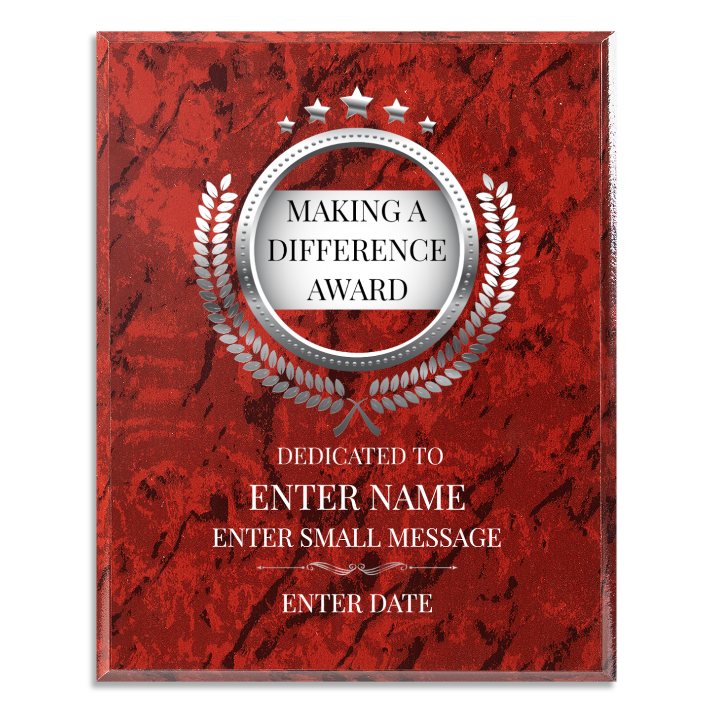 Making A Difference 12" x 15" UV Printed Luxury Award 02